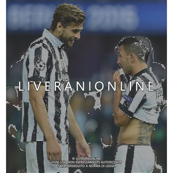 UEFA Champions League 2014/2015 Finale Berlino - 06.06.2015 Juventus-Barcellona Nella Foto: delusione a fine gara - llorente e carlos tevez /Ph.Vitez-Ag. Aldo Liverani