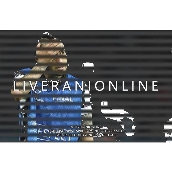 UEFA Champions League 2014/2015 Finale Berlino - 06.06.2015 Juventus-Barcellona Nella Foto: delusione a fine gara - arturo vidal /Ph.Vitez-Ag. Aldo Liverani