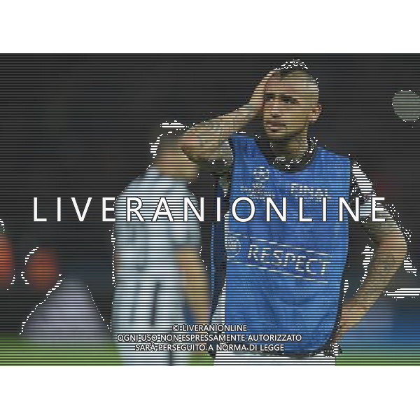 UEFA Champions League 2014/2015 Finale Berlino - 06.06.2015 Juventus-Barcellona Nella Foto: delusione a fine gara - arturo vidal /Ph.Vitez-Ag. Aldo Liverani