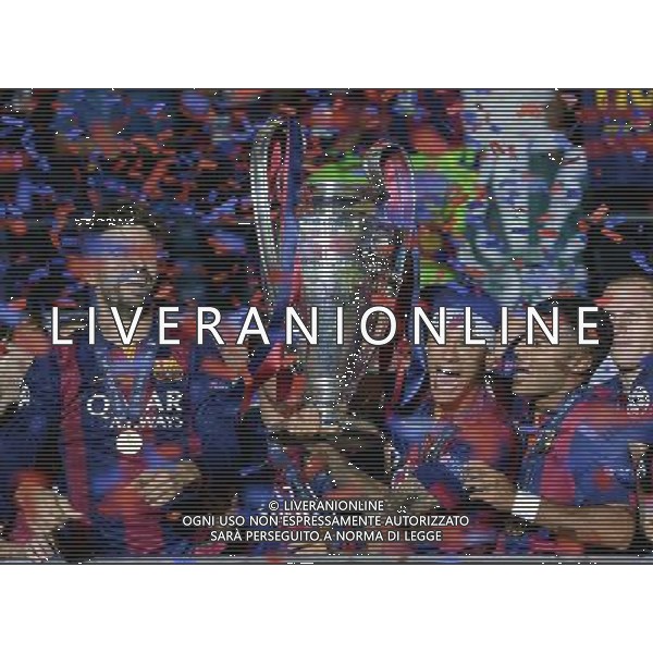 UEFA Champions League 2014/2015 Finale Berlino - 06.06.2015 Juventus-Barcellona Nella Foto:neymar con la coppa /Ph.Vitez-Ag. Aldo Liverani
