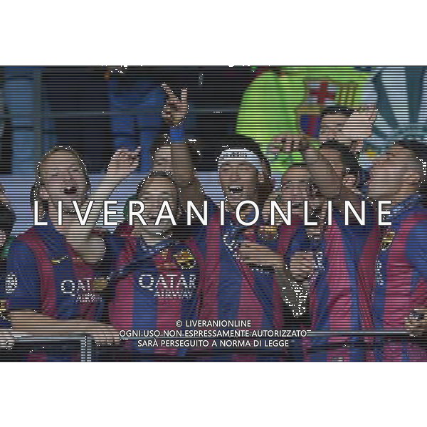 UEFA Champions League 2014/2015 Finale Berlino - 06.06.2015 Juventus-Barcellona Nella Foto:Neymar-Iniesta Andreas-Rakitic Ivan /Ph.Vitez-Ag. Aldo Liverani
