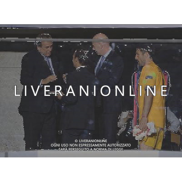 UEFA Champions League 2014/2015 Finale Berlino - 06.06.2015 Juventus-Barcellona Nella Foto:Platini Michel-Allegri Massimiliano-Buffon Gianluigi /Ph.Vitez-Ag. Aldo Liverani