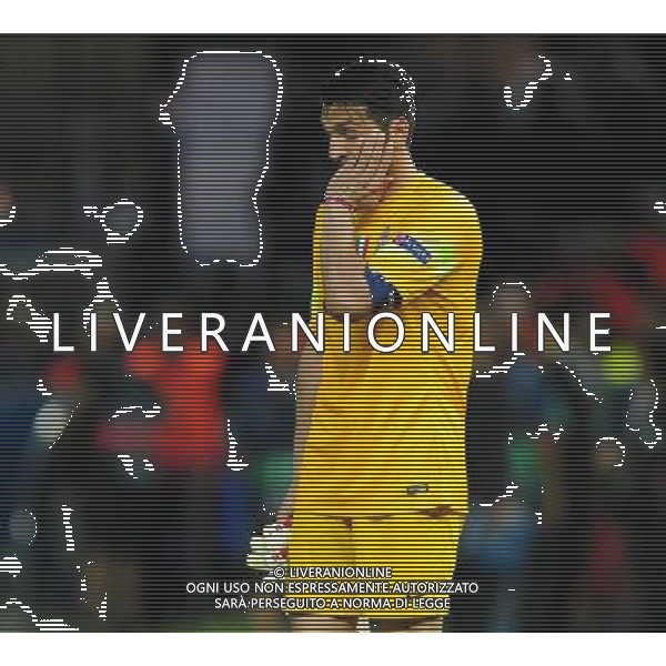 Juventus\' Gianluigi Buffon looks dejected at the final whistle Photographer Chris Vaughan/CameraSport Football - UEFA Champions League Final - Juventus v Barcelona - Saturday 6th June 2015 - Olympiastadion - Berlin, Germany Â© CameraSport - 43 Linden Ave. Countesthorpe. Leicester. England. LE8 5PG - Tel: +44 (0) 116 277 4147 - admin@camerasport.com - www.camerasport.com AG ALDO LIVERANI SAS ONLY ITALY