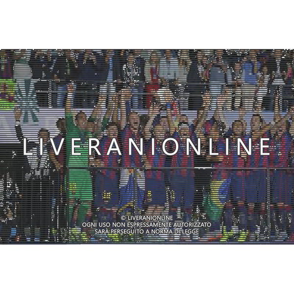 06.06.2015 BERLIN , NIEMCY STADION OLIMPIJSKI PILKA NOZNA ( FOOTBALL ) FINAL LIGI MISTRZOW UEFA 2015 ( UEFA CHAMIONS LEAGUE FINAL ) MECZ JUVENTUS TURYN FC - FC BARCELONA NZ BARCELONA RADOSC, WYGRYWA LIGE MISTRZOW - LIONEL MESSI, L;UIZ SUAREZ, NEYMAR, GERARD PIQUE, ANDREAS INIESTA FOTO LUKASZ GROCHALA/CYFRASPORT / NEWSPIX.PL --- Newspix.pl AG ALDO LIVERANI SAS ONLY ITALY *** Local Caption *** www.newspix.pl mail us: info@newspix.pl call us: 0048 022 23 22 222 --- Polish Picture Agency by Ringier Axel Springer Poland