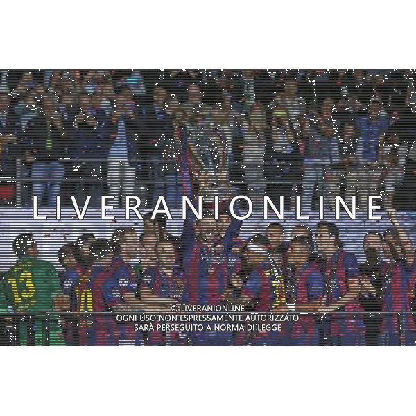 06.06.2015 BERLIN , NIEMCY STADION OLIMPIJSKI PILKA NOZNA ( FOOTBALL ) FINAL LIGI MISTRZOW UEFA 2015 ( UEFA CHAMIONS LEAGUE FINAL ) MECZ JUVENTUS TURYN FC - FC BARCELONA NZ BARCELONA RADOSC, WYGRYWA LIGE MISTRZOW - LIONEL MESSI, L;UIZ SUAREZ, NEYMAR, GERARD PIQUE, ANDREAS INIESTA FOTO LUKASZ GROCHALA/CYFRASPORT / NEWSPIX.PL --- Newspix.pl AG ALDO LIVERANI SAS ONLY ITALY *** Local Caption *** www.newspix.pl mail us: info@newspix.pl call us: 0048 022 23 22 222 --- Polish Picture Agency by Ringier Axel Springer Poland