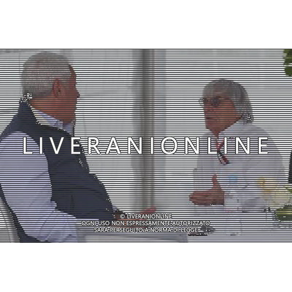 (L to R): Lawrence Stroll (CDN) Businessman with Bernie Ecclestone (GBR). 07.06.2015. Formula 1 World Championship, Rd 7, Canadian Grand Prix, Montreal, Canada, Race Day. /AGENZIA ALDO LIVERANI Sas - ITALY ONLY - EDITORIAL USE ONLY
