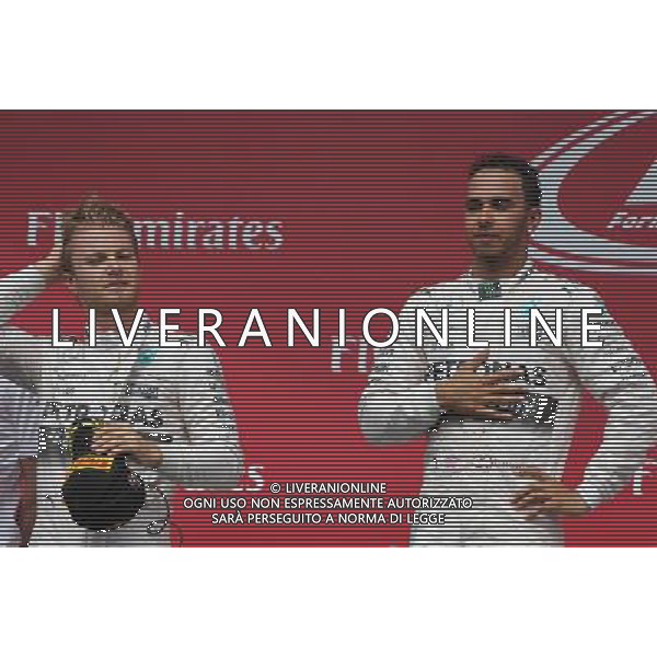 Lewis Hamilton (GBR), Mercedes AMG F1 Team and Nico Rosberg (GER), Mercedes AMG F1 Team 07.06.2015. Formula 1 World Championship, Rd 7, Canadian Grand Prix, Montreal, Canada, Race Day. /AGENZIA ALDO LIVERANI Sas - ITALY ONLY - EDITORIAL USE ONLY