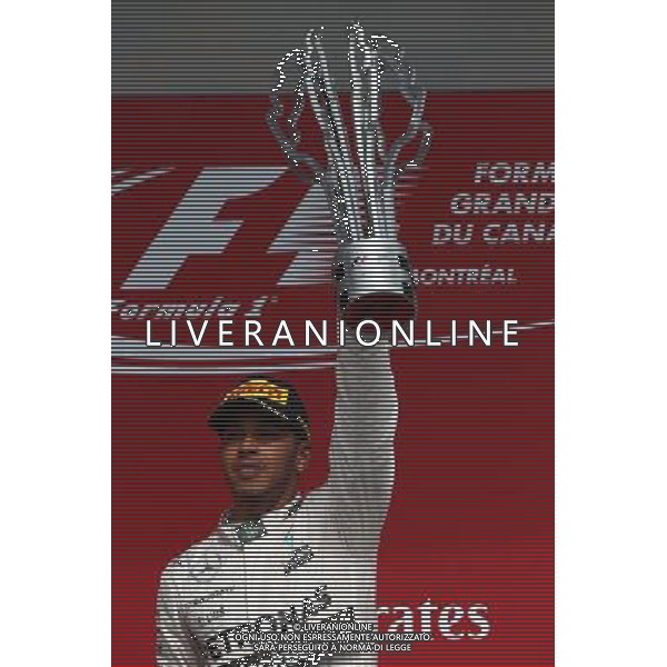 1st PLace Lewis Hamilton (GBR) Mercedes AMG F1. 07.06.2015. Formula 1 World Championship, Rd 7, Canadian Grand Prix, Montreal, Canada, Race Day. /AGENZIA ALDO LIVERANI Sas - ITALY ONLY - EDITORIAL USE ONLY