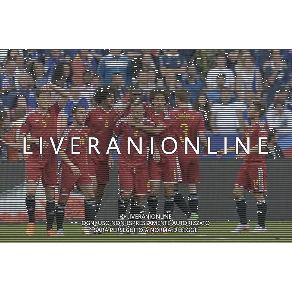 Joie Belgique / Marouane Fellaini - 07.06.2015 - France / Belgique - Match amical Photo : Andre Ferreira / Icon Sport AG ALDO LIVERANI SAS ONLY ITALY