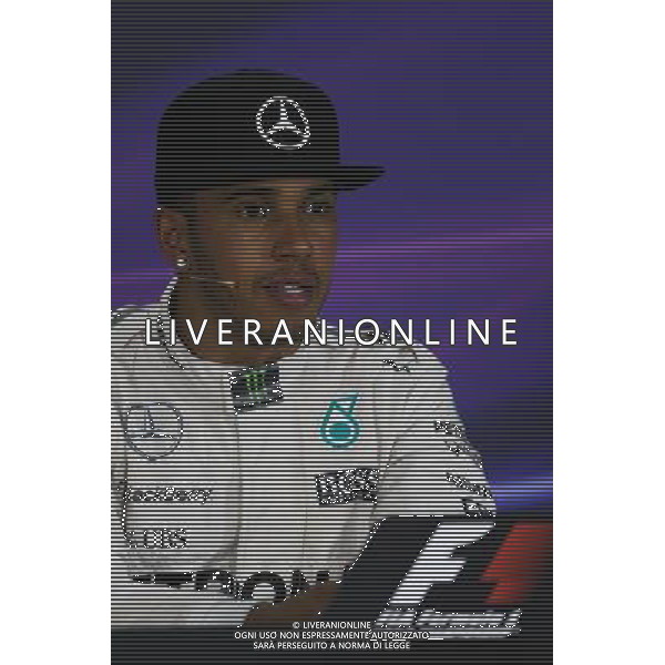 Lewis Hamilton (GBR) Mercedes AMG F1 in the FIA Press Conference. 07.06.2015. Formula 1 World Championship, Rd 7, Canadian Grand Prix, Montreal, Canada, Race Day. AG ALDO LIVERANI SAS ONLY ITALY