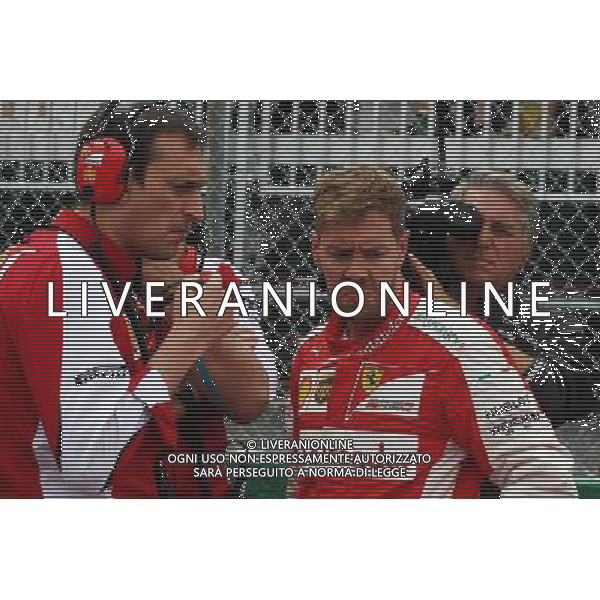 Sebastian Vettel (GER) Ferrari on the grid. 07.06.2015. Formula 1 World Championship, Rd 7, Canadian Grand Prix, Montreal, Canada, Race Day. AG ALDO LIVERANI SAS ONLY ITALY