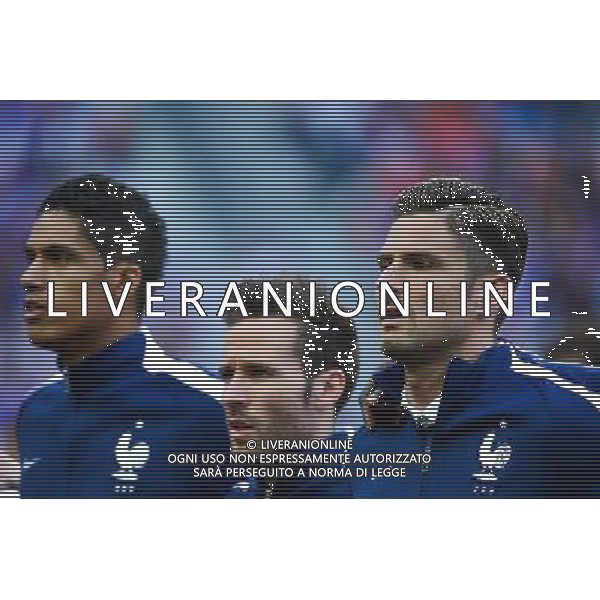 Olivier GIROUD / Yohan CABAYE / Raphael VARANE - 07.06.2015 - France / Belgique - Match Amical Photo : Dave Winter / Icon Sport AG ALDO LIVERANI SAS ONLY ITALY