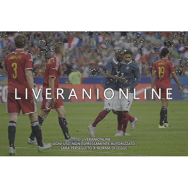 Joie France / Paul Georges Ntep / Nabil Fekir - 07.06.2015 - France / Belgique - Match amical Photo : Andre Ferreira / Icon Sport AG ALDO LIVERANI SAS ONLY ITALY