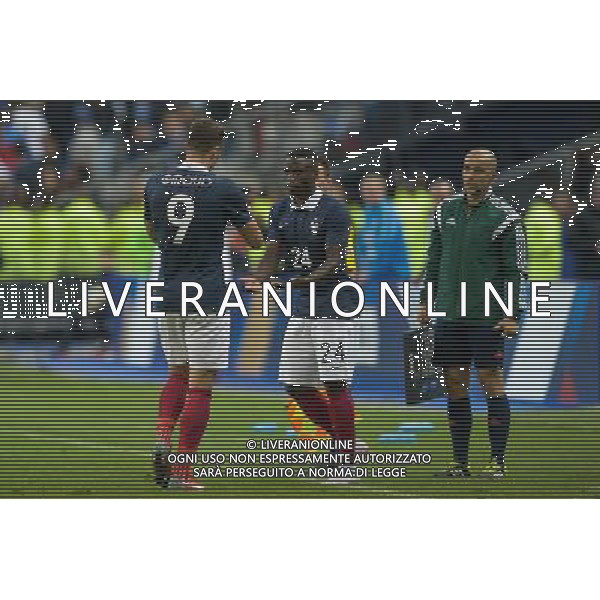 Paul Georges Ntep / Olivier Giroud - 07.06.2015 - France / Belgique - Match amical Photo : Andre Ferreira / Icon Sport AG ALDO LIVERANI SAS ONLY ITALY