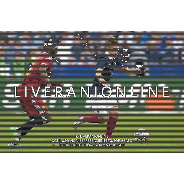 Antoine Griezmann / Christian Benteke - 07.06.2015 - France / Belgique - Match amical Photo : Andre Ferreira / Icon Sport AG ALDO LIVERANI SAS ONLY ITALY