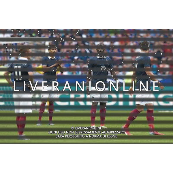 Raphael Varane / Moussa Sissoko - 07.06.2015 - France / Belgique - Match amical Photo : Andre Ferreira / Icon Sport AG ALDO LIVERANI SAS ONLY ITALY