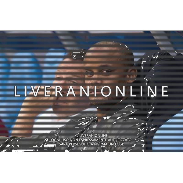 Marc Wilmots / Vincent Kompany - 07.06.2015 - France / Belgique - Match amical Photo : Andre Ferreira / Icon Sport AG ALDO LIVERANI SAS ONLY ITALY