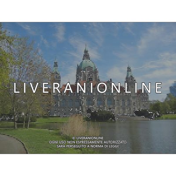 HANNOVER 2015 NELLA FOTO PANORAMICHE DI HANNOVER IL MUNICIPIO FOTO ALDO LIVERANI SAS