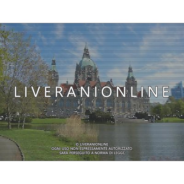 HANNOVER 2015 NELLA FOTO PANORAMICHE DI HANNOVER IL MUNICIPIO FOTO ALDO LIVERANI SAS