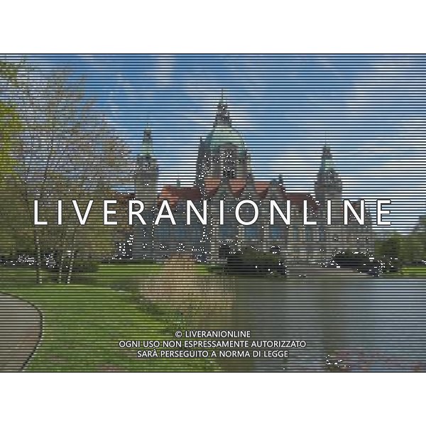 HANNOVER 2015 NELLA FOTO PANORAMICHE DI HANNOVER IL MUNICIPIO FOTO ALDO LIVERANI SAS