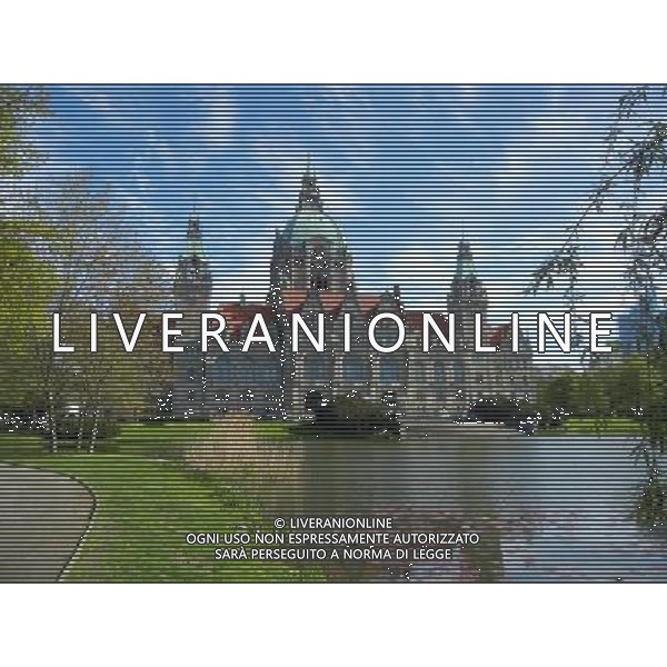 HANNOVER 2015 NELLA FOTO PANORAMICHE DI HANNOVER IL MUNICIPIO FOTO ALDO LIVERANI SAS