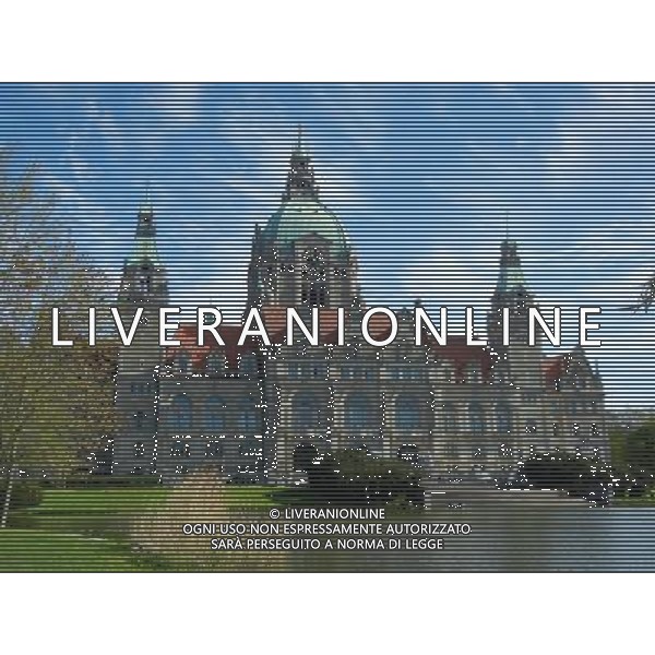 HANNOVER 2015 NELLA FOTO PANORAMICHE DI HANNOVER IL MUNICIPIO FOTO ALDO LIVERANI SAS