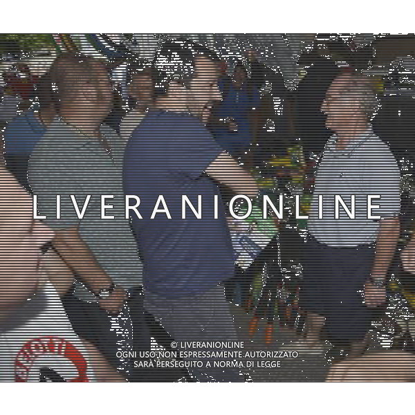 Salvini al mercato di Rovato ,Rovato 8 Giugno 2015.Ph Fotolive Luca Rocca/Agenzia Aldo Liverani S.a.s