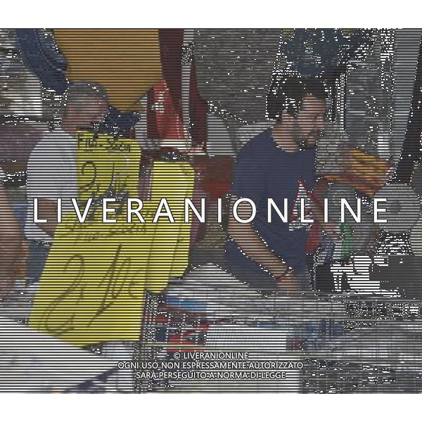 Salvini al mercato di Rovato ,Rovato 8 Giugno 2015.Ph Fotolive Luca Rocca/Agenzia Aldo Liverani S.a.s
