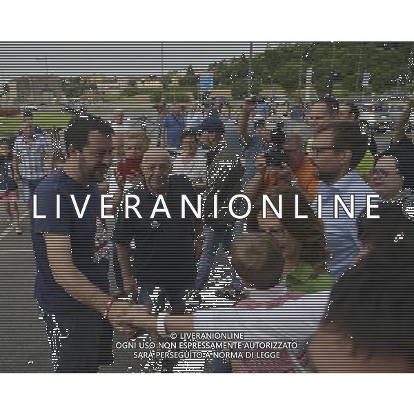 Colazione con Salvini ,Lonato 8 Giugno 2015.Ph Fotolive Luca Rocca/Agenzia Aldo Liverani S.a.s