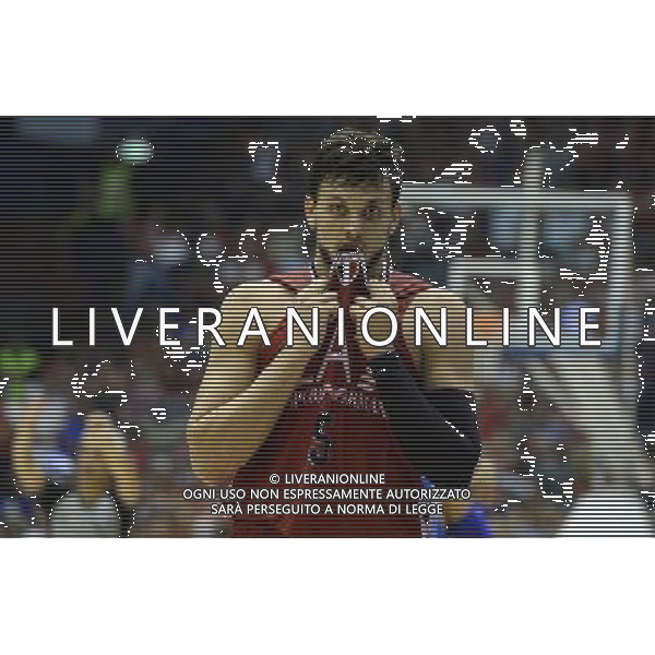 Beko Lega Basket Serie A 2014/2015 Semifinale Playoffs Gara 7 Milano - 10.06.2015 EA7 Emporio Armani Milano-Banco Sardegna Sassarri Nella Foto:delusione gentile /Ph.Vitez-Ag. Aldo Liverani