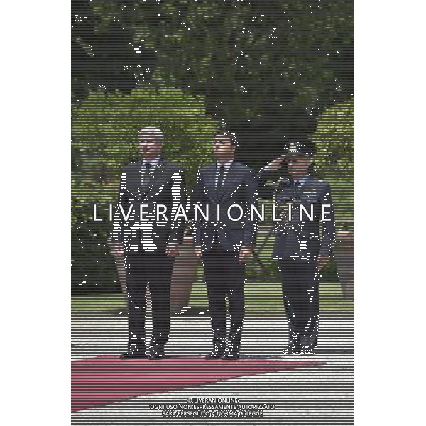 Il Presidente del Consiglio dei Ministri, Matteo Renzi incontra a Villa Doria Pamphilj, il Primo Ministro del Canada, Stephen Harper - Roma 11 giugno 2015 ©Corradetti/AGENZIA ALDO LIVERANI SAS