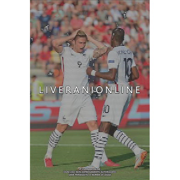 Olivier GIROUD / Geoffrey KONDOGBIA - 13.06.2015 - Albanie / France - Match Amical - Tirana Photo : Dave Winter / Icon Sport AG ALDO LIVERANI SAS ONLY ITALY