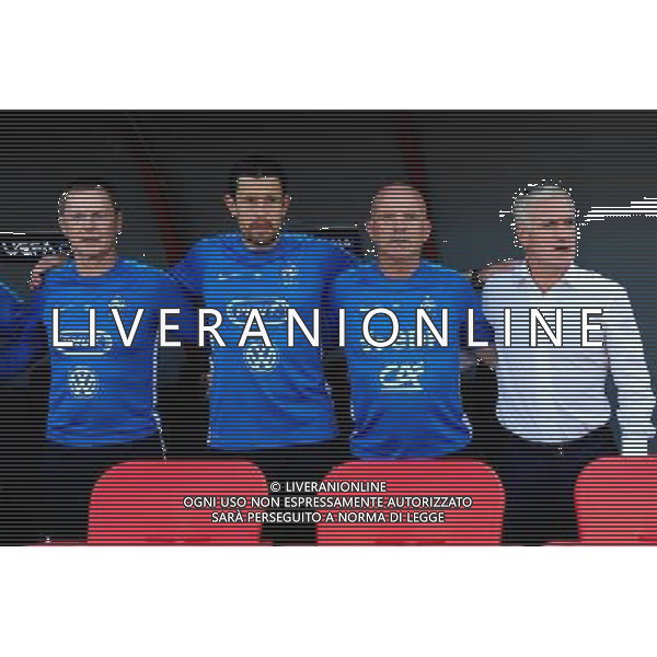 Eric BEDOUET / Franck RAVIOT / Guy STEPHAN / Didier DESCHAMPS - 13.06.2015 - Albanie / France - Match Amical - Tirana Photo : Dave Winter / Icon Sport AG ALDO LIVERANI SAS ONLY ITALY