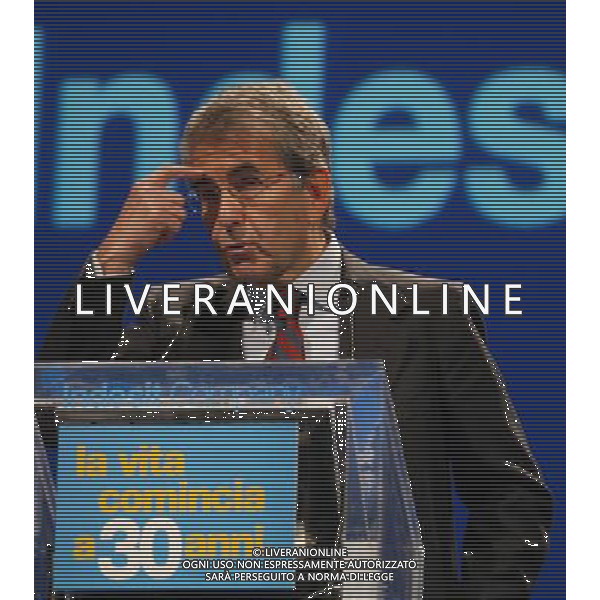 MILANO 27/1/2005 VIA MECENATE, 84 PRESENTAZIONE DI: -INDESIT COMPANY- NELLA FOTO VITTORIO MERLONI PRESIDENTE DI INDESIT COMPANY FOTO ROMANO/AG ALDO LIVERANI