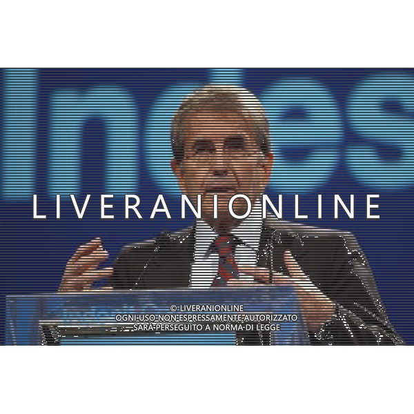 MILANO 27/1/2005 VIA MECENATE, 84 PRESENTAZIONE DI: -INDESIT COMPANY- NELLA FOTO VITTORIO MERLONI PRESIDENTE DI INDESIT COMPANY FOTO ROMANO/AG ALDO LIVERANI