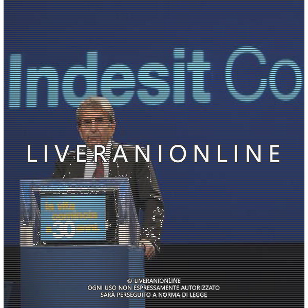 MILANO 27/1/2005 VIA MECENATE, 84 PRESENTAZIONE DI: -INDESIT COMPANY- NELLA FOTO VITTORIO MERLONI PRESIDENTE DI INDESIT COMPANY FOTO ROMANO/AG ALDO LIVERANI