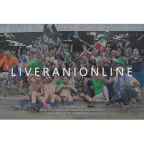 Bassano - Como Finale ritorno play off Lega pro 14 giugno 2015 nella foto Esultanza e festeggiamenti del Como per la promozione in Serie B ©Garbuio/AGENZIA ALDO LIVERANI Sas