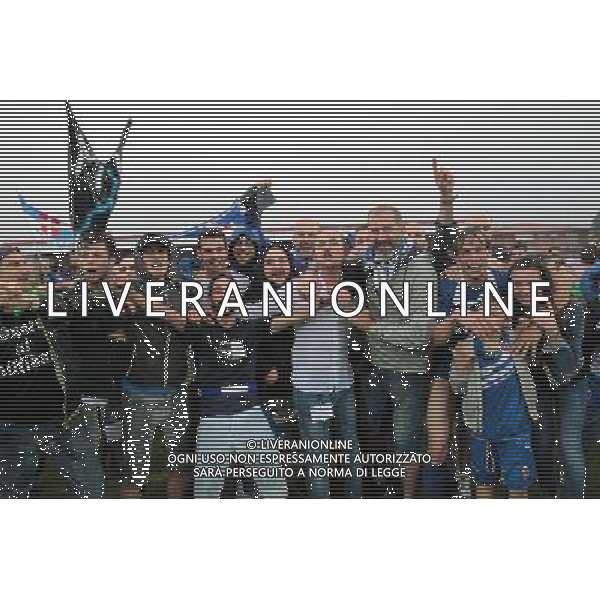 Bassano - Como Finale ritorno play off Lega pro 14 giugno 2015 nella foto Esultanza e festeggiamenti del Como per la promozione in Serie B - il Presidente Pietro Porro Â©Garbuio/AGENZIA ALDO LIVERANI Sas