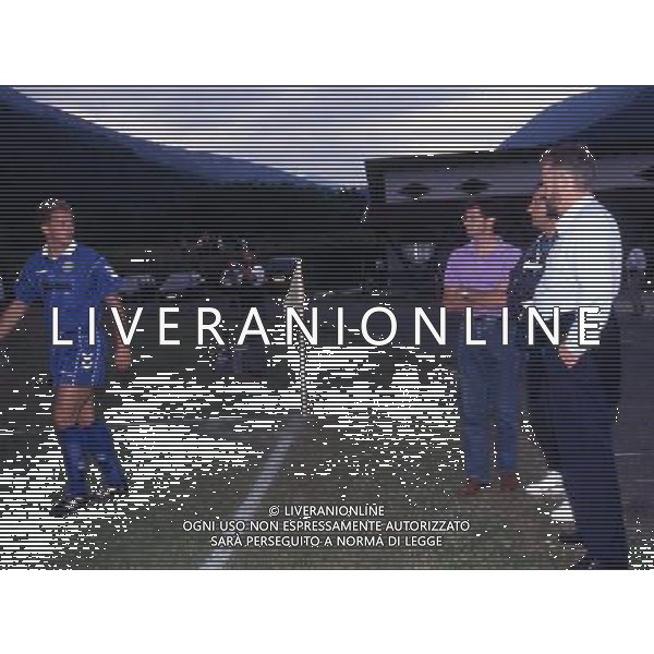 RETROSPETTIVA OLIVER BIERHOFF CALCIATORE NELLA FOTO OLIVER BIERHOFF CON LA MAGLIA DELL\'UDINESE AG ALDO LIVERANI SAS