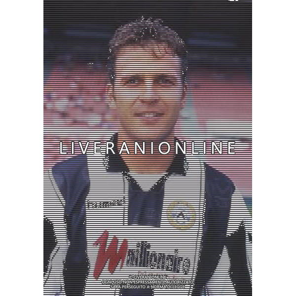 RETROSPETTIVA OLIVER BIERHOFF CALCIATORE NELLA FOTO OLIVER BIERHOFF CON LA MAGLIA DELL\'UDINESE AG ALDO LIVERANI SAS