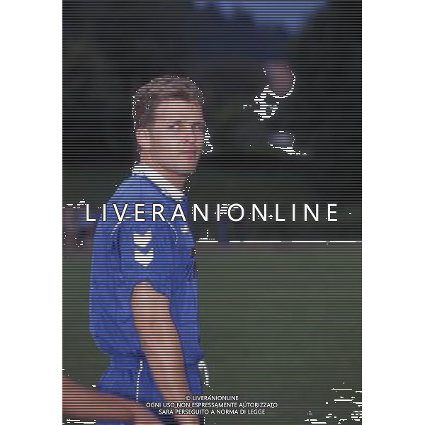 RETROSPETTIVA OLIVER BIERHOFF CALCIATORE NELLA FOTO OLIVER BIERHOFF CON LA MAGLIA DELL\'UDINESE AG ALDO LIVERANI SAS