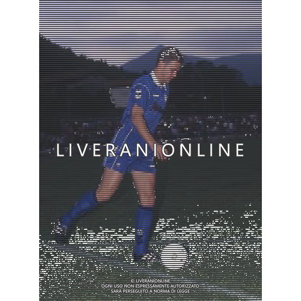 RETROSPETTIVA OLIVER BIERHOFF CALCIATORE NELLA FOTO OLIVER BIERHOFF CON LA MAGLIA DELL\'UDINESE AG ALDO LIVERANI SAS