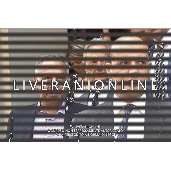 Roma - 16/06/2015 - Residence Ripetta - Conferenza stampa del presidente della Roma James Pallotta - nella foto: James Pallotta e Mauro Baldissoni / Ph. Fabrizio Corradetti - Ag. Aldo Liverani Sas