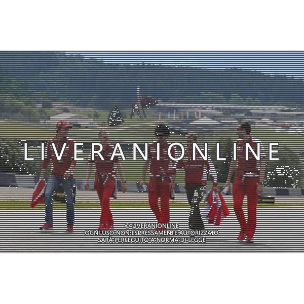 Esteban Gutierrez (MEX), Scuderia Ferrari and Sebastian Vettel (GER), Scuderia Ferrari 18.06.2015. Formula 1 World Championship, Rd 8, Austrian Grand Prix, Spielberg, Austria, Preparation Day. /AGENZIA ALDO LIVERANI Sas - ITALY ONLY - EDITORIAL USE ONLY