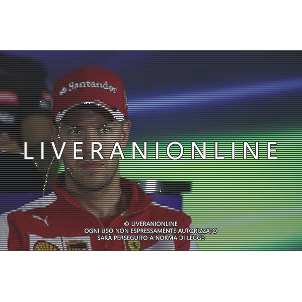 Sebastian Vettel (GER) Ferrari in the FIA Press Conference. 18.06.2015. Formula 1 World Championship, Rd 8, Austrian Grand Prix, Spielberg, Austria, Preparation Day. /AGENZIA ALDO LIVERANI Sas - ITALY ONLY - EDITORIAL USE ONLY