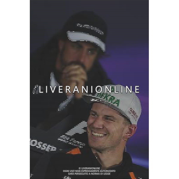 Nico Hulkenberg (GER) Sahara Force India F1 in the FIA Press Conference. 18.06.2015. Formula 1 World Championship, Rd 8, Austrian Grand Prix, Spielberg, Austria, Preparation Day. /AGENZIA ALDO LIVERANI Sas - ITALY ONLY - EDITORIAL USE ONLY