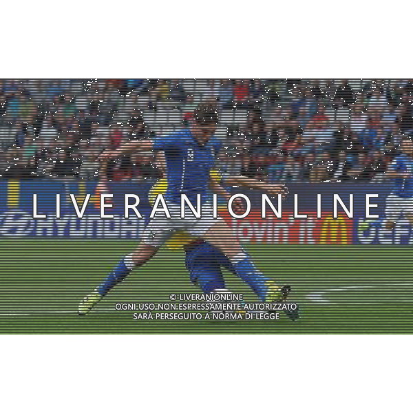 UEFA Under 21 Championship 2015 Group B Olomuc (Repubblica Ceca) - 18.06.2015 Italia-Svezia Nella Foto:la sequenza del fallo da rigore di alexander milosevic su andrea belotti /Ph.Vitez-Ag. Aldo Liverani