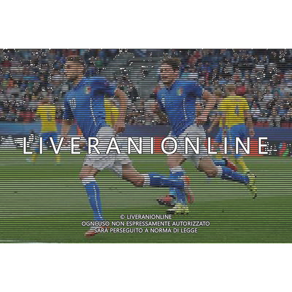 UEFA Under 21 Championship 2015 Group B Olomuc (Repubblica Ceca) - 18.06.2015 Italia-Svezia Nella Foto: esultanza dopo il gol su rigore di domenico berardi /Ph.Vitez-Ag. Aldo Liverani