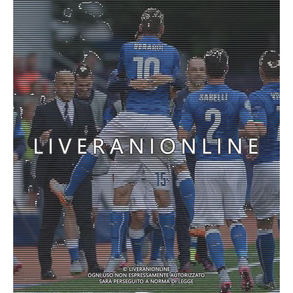 UEFA Under 21 Championship 2015 Group B Olomuc (Repubblica Ceca) - 18.06.2015 Italia-Svezia Nella Foto: esultanza dopo il gol su rigore di domenico berardi /Ph.Vitez-Ag. Aldo Liverani
