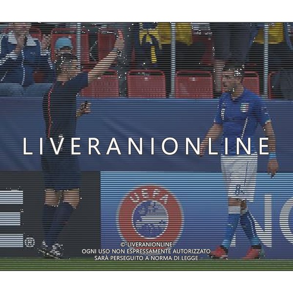 UEFA Under 21 Championship 2015 Group B Olomuc (Repubblica Ceca) - 18.06.2015 Italia-Svezia Nella Foto:stefano sturaro espulsione /Ph.Vitez-Ag. Aldo Liverani